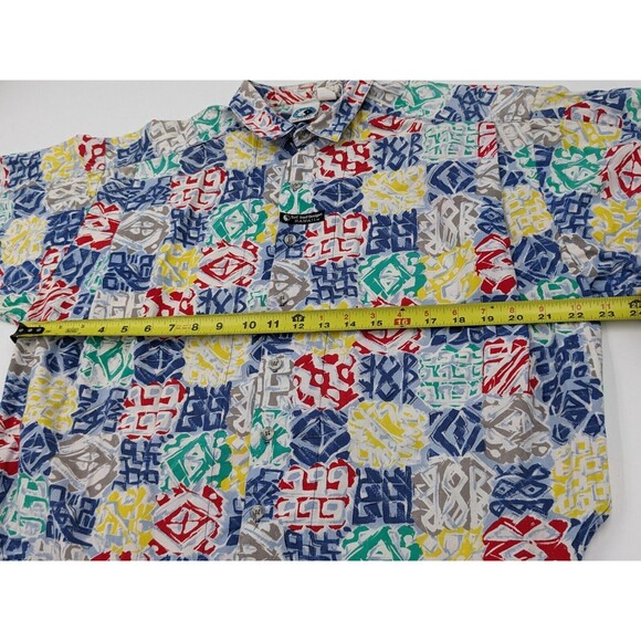 Vintage T&C Surf Designs Shirt Men's Large 90s Button Up Surfing Made in USA - Picture 6 of 9